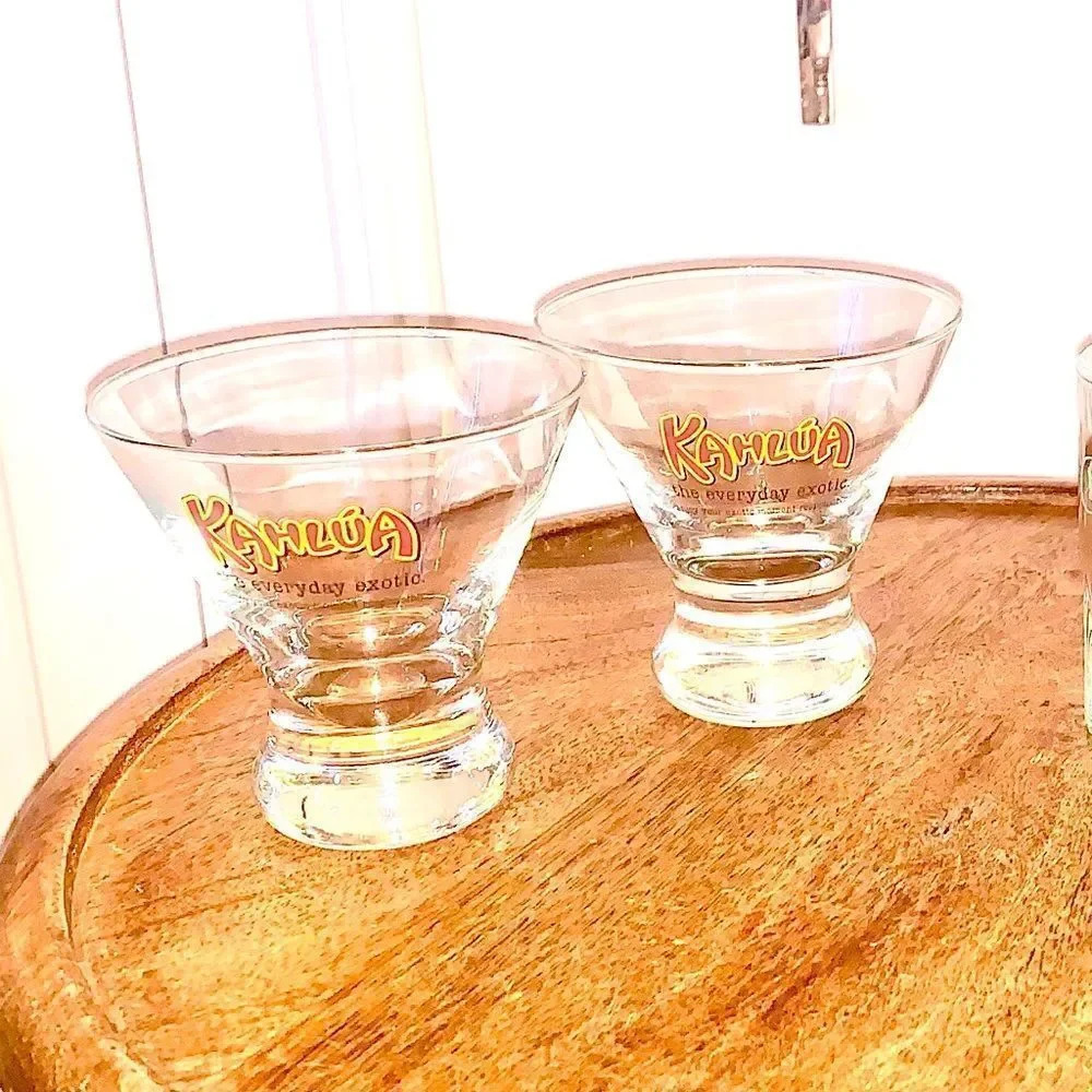 Set 2 Kahlua Collectible Barware glasses‎